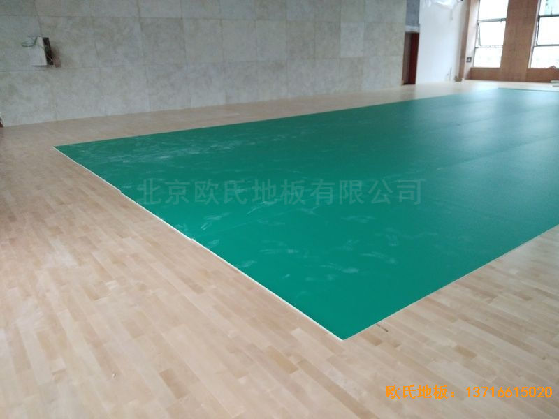 遵義仁懷市茅臺文體中心體育木地板鋪設案例