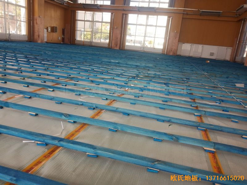 北京大興區(qū)團河路98號運動地板鋪設(shè)案例