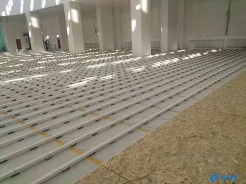 石嘴山星海學?；@球木地板安裝